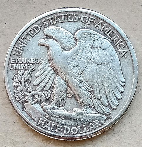 1945 D Walking Liberty Half Dollar • .900 Silver • XF+  *wl451