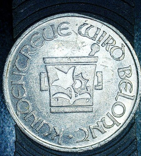 1 Punkt - Drogerie Schlieren Zurich; aluminium German Token