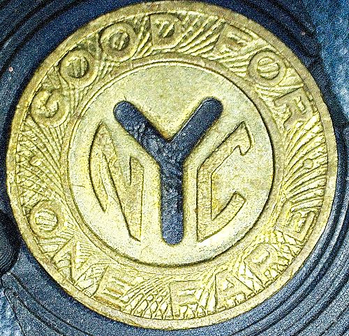 Vintage 1953-70 New York City Transit Auth. Var. 3 Fare Token 16mm