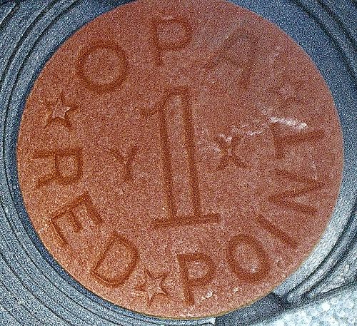 Vintage WWII OPA Red Point Ration Token