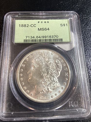 1882 CC Morgan Dollar MS 64