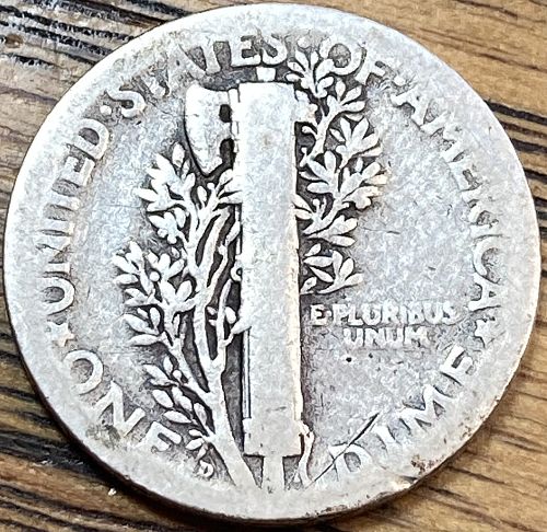 1926D mercury dime in ALMOST GOOD condition