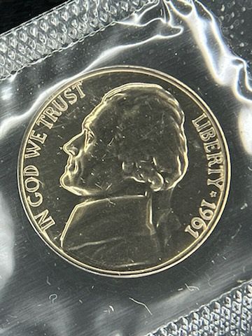 1961-P US Mint Proof Set - 5 Coins - Own a Piece of Untouched History!
