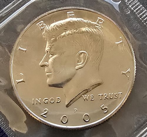2005-P Kennedy Half Dollar - BU in Original Mint Cello (M14)