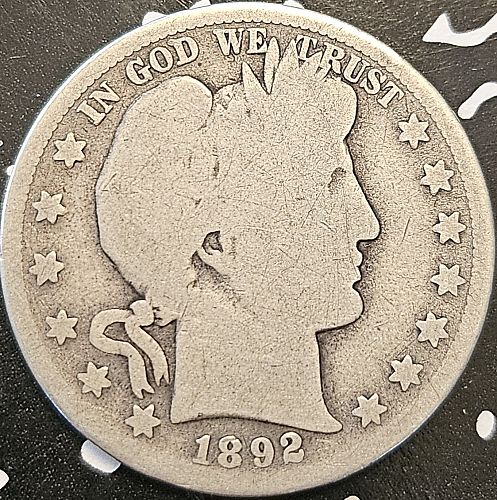 Barber Half Dollar 1892-S G-4