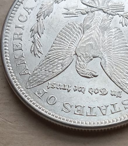 1921 D Morgan Silver Dollar • .900 Silver • Lg Obv/Rev Die Cracks • BU  *md212