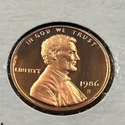 1986 S  PROOF  LINCOLN CENT