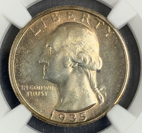 1935-D Washington Quarter, MS62 NGC (10061)