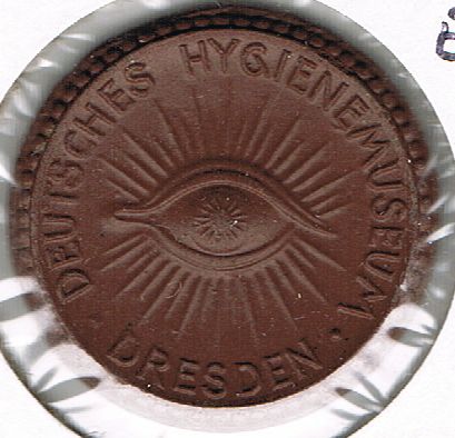 Meissen Porcelain Medal from DEUTSCHES HYGIENE MUSEUM, Germany, 1930
