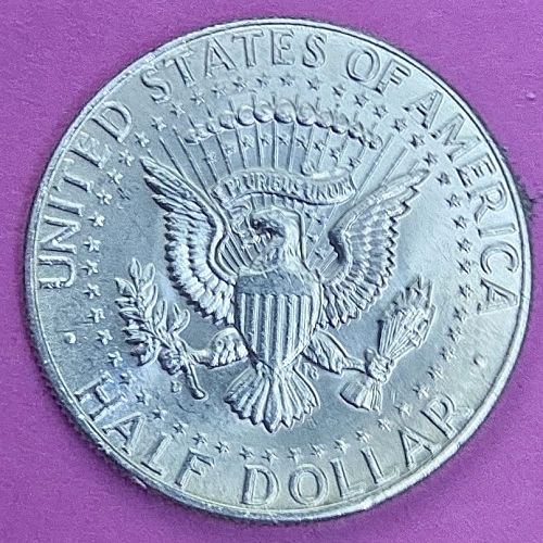 1964 P Kennedy Half Dollar 90% SILVER US Mint Coin - AU/MS - First Kennedy Coin!