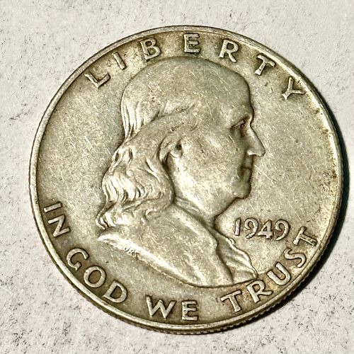 1949 D Franklin Half Dollar