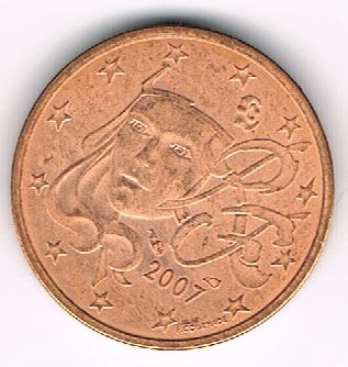 2 Euro Cents, France, 2007