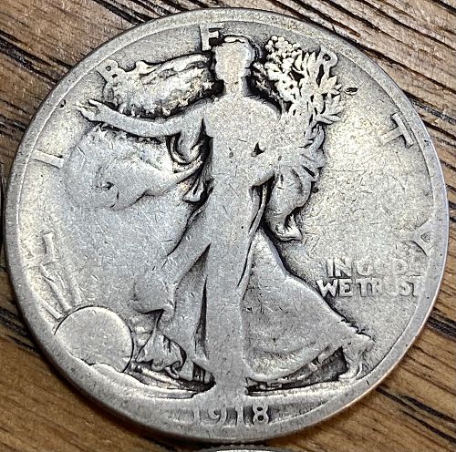4 silver half dollars 1906-1964 in ALMOST GOOD-ALMOST UNCIRCULATED condition lot 4C