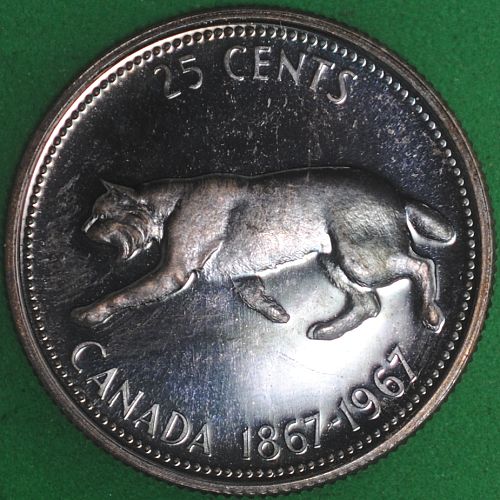 1967 Canada 25 Cents UNC #3