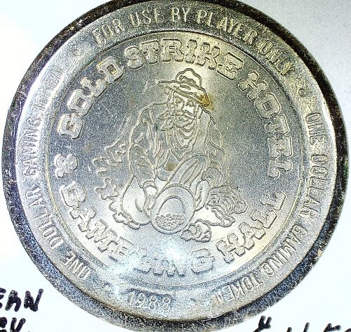 1988 Gold Strike Inn Casino Boulder City Nevada $1 Token