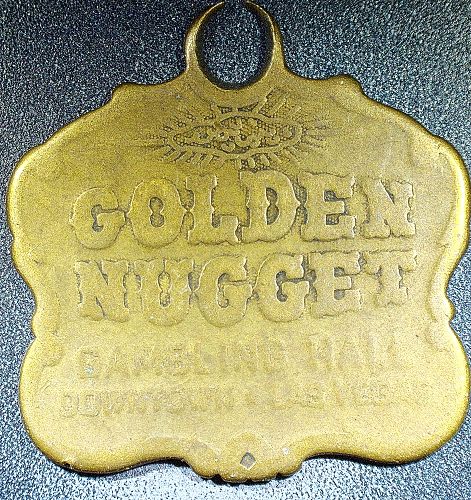 Vintage Golden Nugget Gambling Hall Downtown Las Vegas Key fob