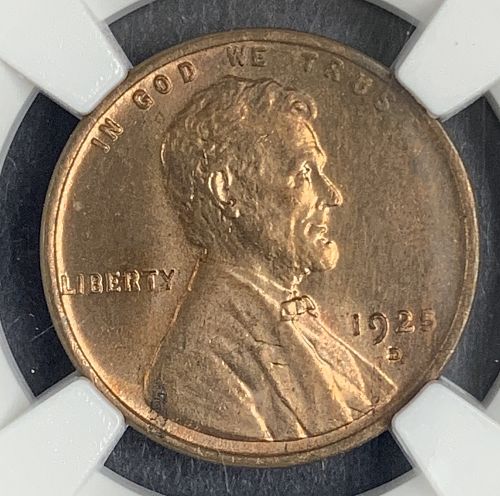 1925-D Lincoln Cent, MS64RD. NGC (10073)