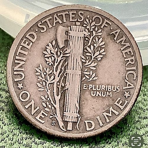 1928-S Silver Mercury Dime Choice Original Album Toned XF Better Date