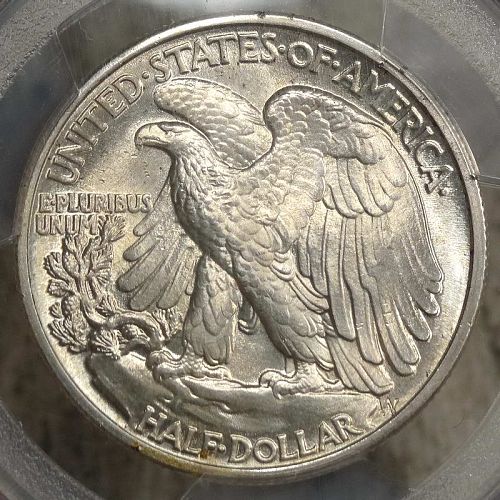 1939 Walking Liberty Half Dollar, Gem Uncirculated PCGS MS-65, Great Strike