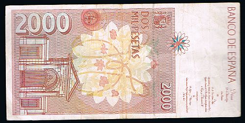 2000 Pesetas, Spain, 1992-Apr-24