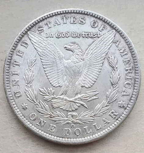 1885 O Morgan Silver Dollar • .900 Silver • Plus Luster • AU+