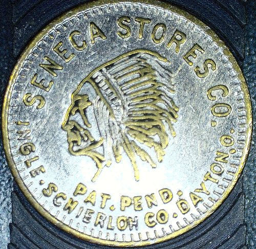 Coal Scrip/Token Seneca Stores co Dayton Ohio good for 10 cent trade