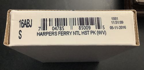 2016-S Harper’s Ferry National Park US Mint Sealed Box Bag 100 Quarters $25 OGP