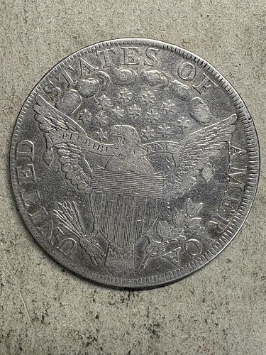 1798 Draped Bust Silver Dollar F