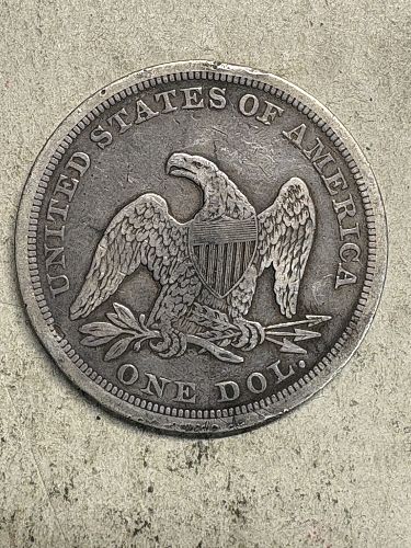 1842 Seated Liberty Silver Dollar VF