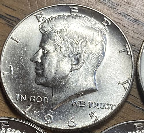 1965-1969D Kennedy halves 40% silver in MINT STATE condition