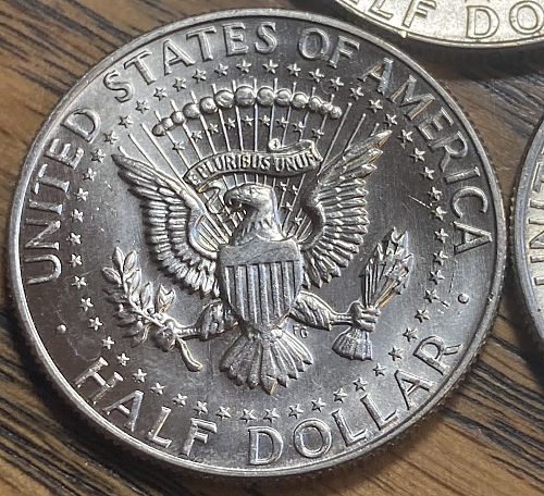 1965-1969D Kennedy halves 40% silver in MINT STATE condition