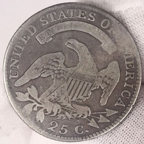 1818 Capped Bust Quarter - Very Good Details: Slightly Bent
