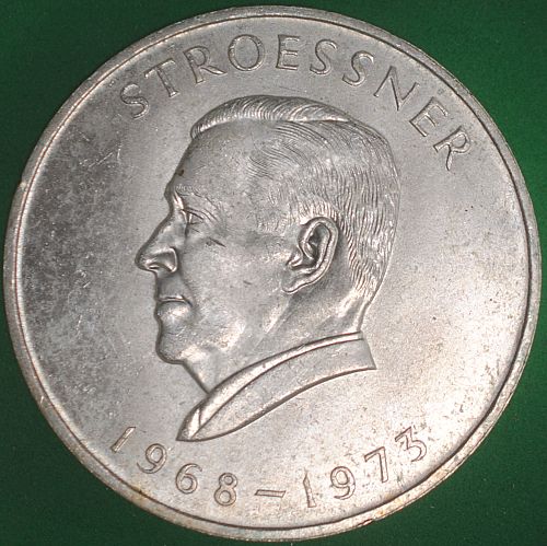 1973 Paraguay 300 Guaranies AU