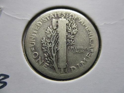 1918  Mercury Dime.  Item: 10 M18-11.
