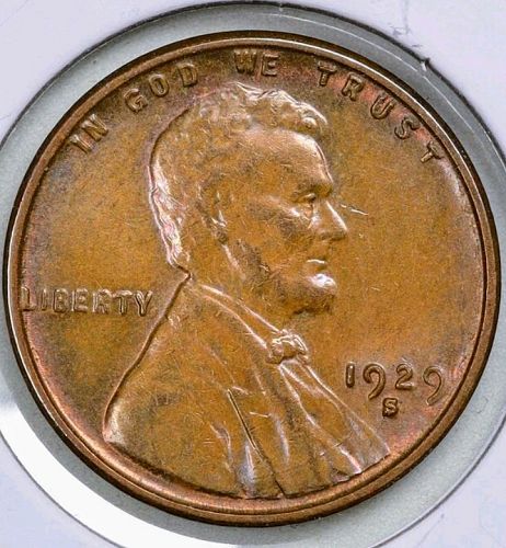 ☆ 1929 S Lincoln Wheat Cent Penny &bull; Better Date &bull; BN &bull; CH UNC-BU