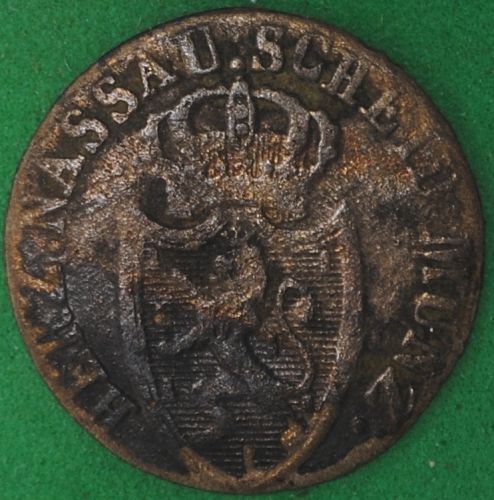 1811 German States/Nassau 3 Kreuzer Fine Details
