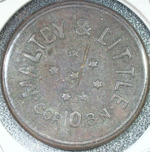 Early 1900s Maltby and Little co. GF 5 Cent Trade Sacramento California