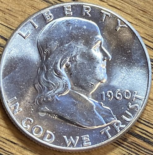 1960 Franklin half in MINT STATE condition