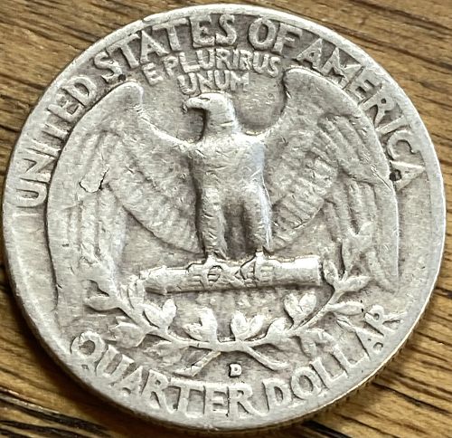 1954D Washington quarter in VERY FINE condition