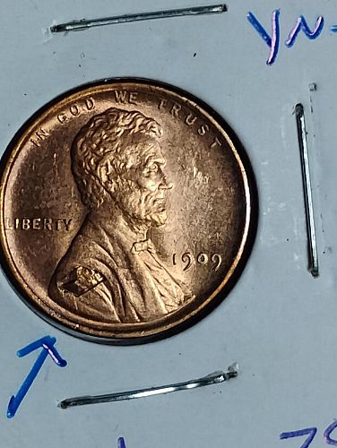 1909 Lincoln wheat cent ms-66 red, laminations obverse & reverse, awesome coin,luster