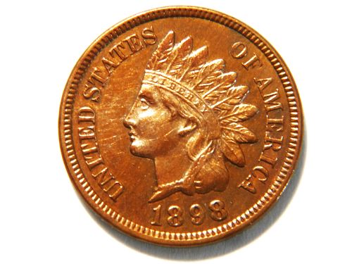 1898-P Indian Head Cent