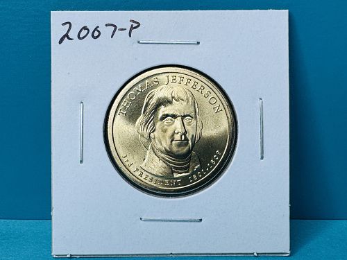 2007-P Thames Jefferson Presidential Dollar