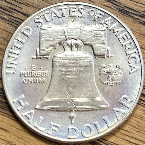 1949D Franklin half in MINT STATE condition