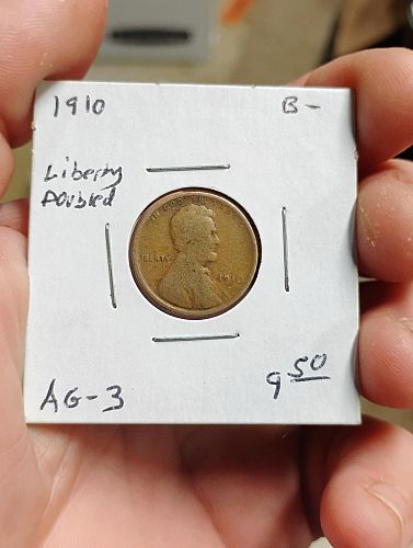 1910 LINCOLN WHEAT CENT AG-3  'LIBERTY'  DOUBLED