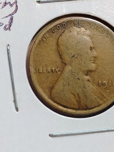 1910 LINCOLN WHEAT CENT AG-3  'LIBERTY'  DOUBLED