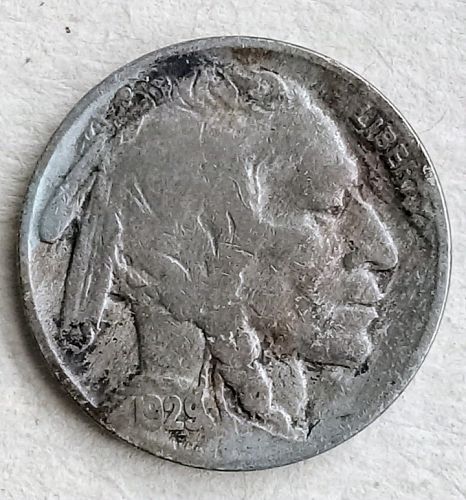 1929 Buffalo Nickel &bull; Album Toning &bull; Avg Circulated  *bn291