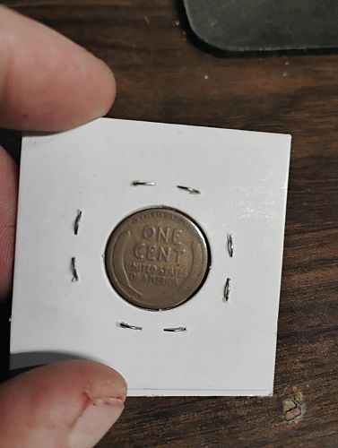 1913-s lincoln wheat cent g-4 struck through obverse & reverse error coin