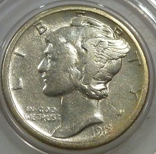 1918-D FINE Mercury Dime    (WM-49)