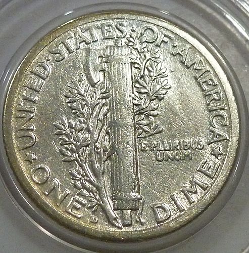 1918-D FINE Mercury Dime    (WM-49)