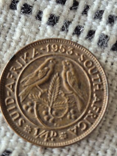 1953 South Africa 1/4 Penny